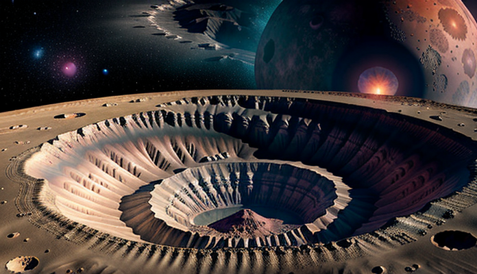 This massive crater could expose the heart of a lost planet