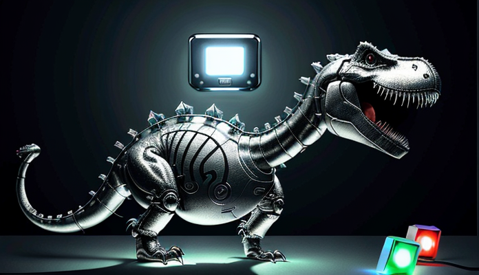 ATtiny85 Plays the Chrome Dinosaur Game