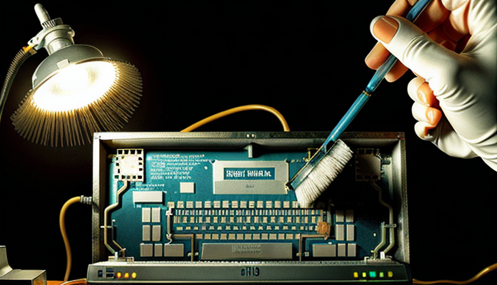Cleaning an IBM 5150, And The Perfect Period PCB Soldermask